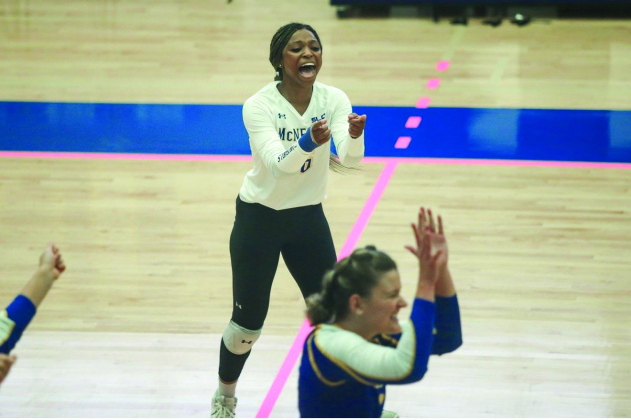 Bailey Tillman, a volleyball player at McNeese State, has worked out name, image and likeness deals on her own, including with a cookie company in Lake Charles. Credit: Courtesy of McNeese State University
