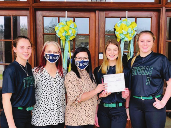 BOM sponsors Zwolle Lady Hawks softball