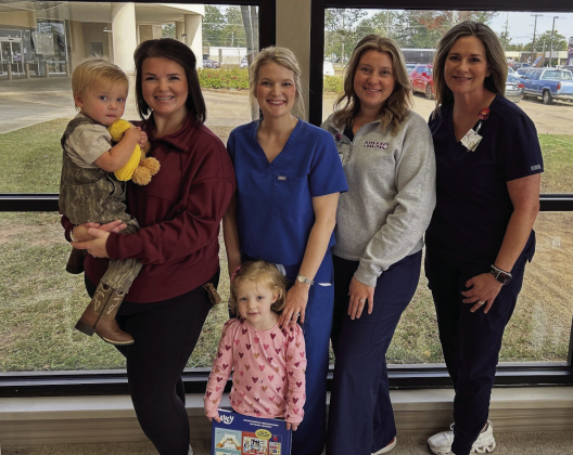 Pictured from left are Holden Griffith, Kenzie Griffith, Reese Lucky, Abbey Lucky, Erica Outlaw, and Misty Dalme.