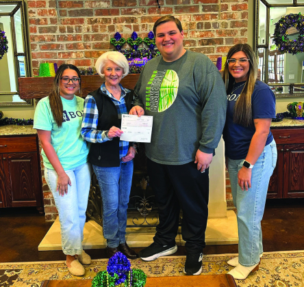 BOM was proud to continue our support of the Zwolle Basketball Tournament through a donation to help with their annual fundraiser. Pictured left to right: BOM’s Kelcie Sepulvado and Linda Guay, Payton Arthur, and BOM’s Genevieve Loe.