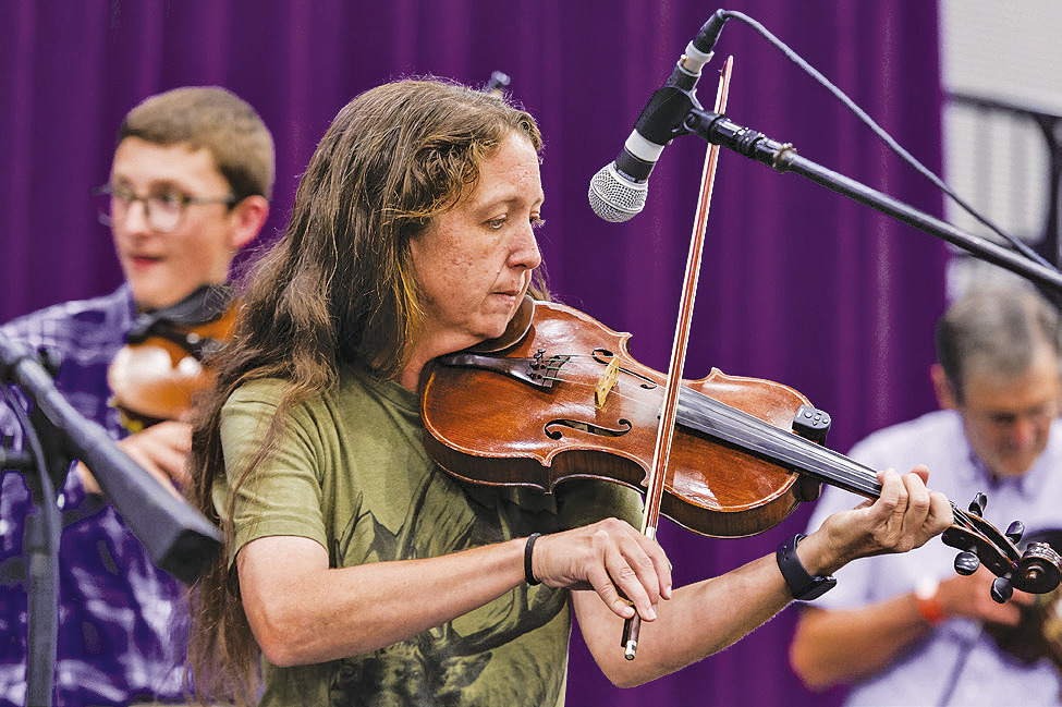2026 Louisiana State Fiddle Champion Lauren Hodges of Ragley on the Natchitoches-NSU Folk Festival Main Stage.