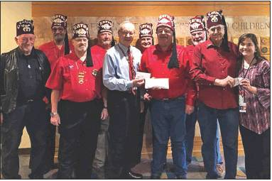 Sabine Shriners donate $9,000 to better children