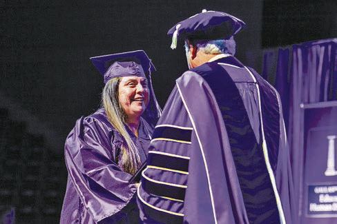 NSU graduate Elisabeth Pierite of Marksville will use her degree and experience to further advance awareness and preservation of the Tunica- Biloxi Tribe of Louisiana.