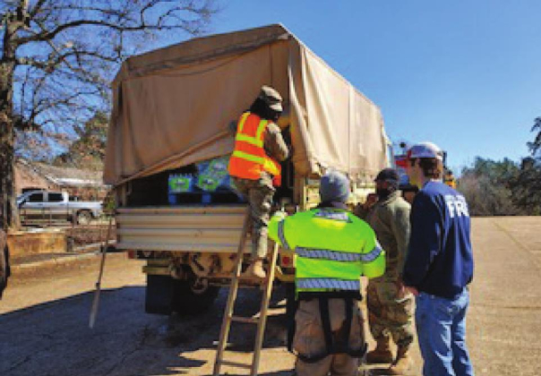 Homeland Security, National Guard provide bottled water for parish