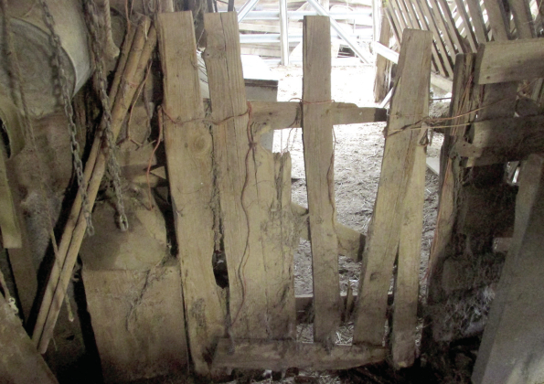 The old gate is still under the old barn built in 1917 and that is still being used to this day.