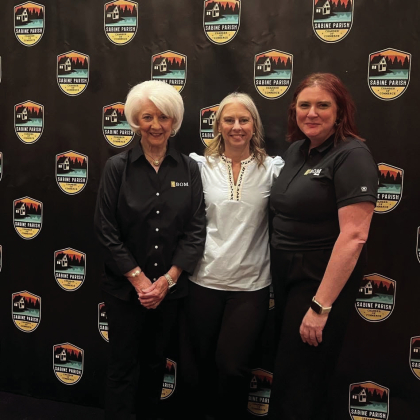 BOM Bank had such a great time at the Sabine Chamber of Commerce Banquet! It’s always wonderful connecting with our community and celebrating local businesses. Pictured left to right: BOM’s Linda Guay, Tiffany Miller, and Kim Wilkerson.