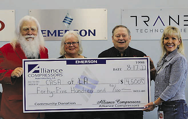 Alliance Compressors donate to CASA of Central Louisiana