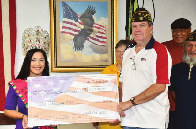 Zwolle-Ebarb VFW #5187 donates $10,000