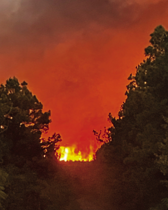 Wildfire breakouts plague Sabine
