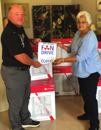 Sabine Council on Aging participates in 20th Annual Cleco Fan Drive to help elderly