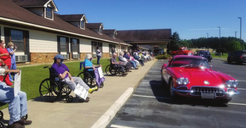 Sabine Retirement, Rehab holds parade to lift spirits