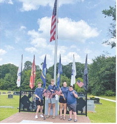 Members from the CAR Fort Jesup Society (LA) recently honored veterans at four cemeteries by placing flags on headstones. Participating members were Nicholas T., Allie T., William T., Hayden T., Gavin K., and Spencer C. More pictures are featured inside.