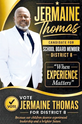 THOMAS SEEKS SCHOOL BOARD SEAT