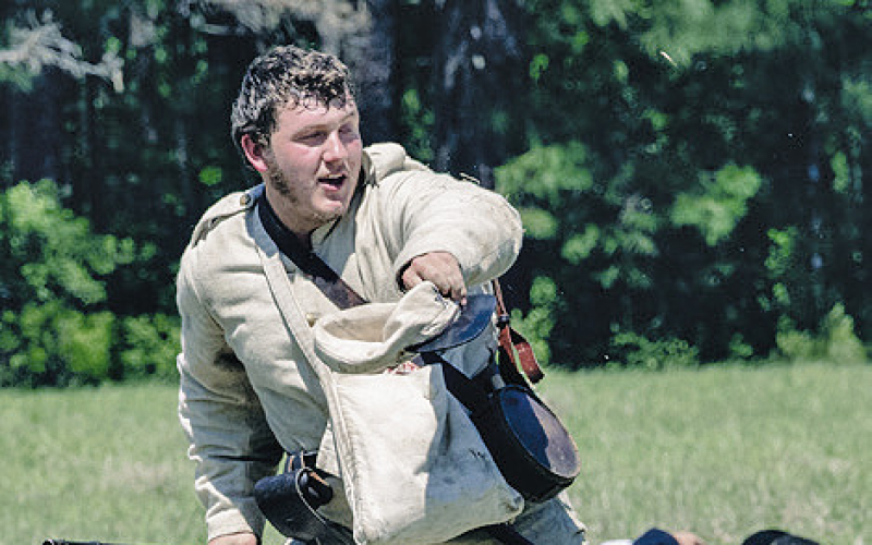 The extreme drama of a 19th century battlefield is faithfully recreated at the annual Battle of Pleasant Hill (Photo by Daniel Jones)