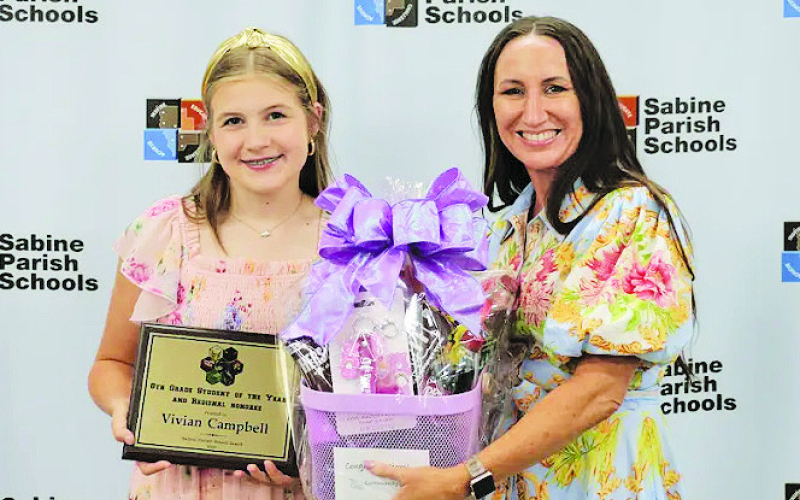 Eighth grader Vivian Campbell, presented by Stacy Alford, Community Bank
