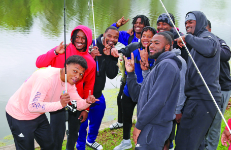 NSU holds Fishing 101 for football team