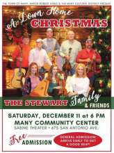 Stewart Family Christmas extravaganza returns to Many Community Center