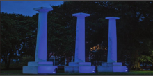 NSU “lights it blue” to honor first responders, healthcare professionals