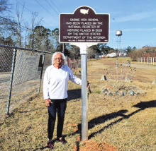 Historical marker placed at Sabine High School