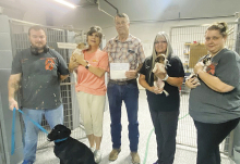 Ronnie, Pam Bison offer generous gift to Sabine Animal Shelter