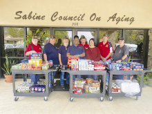 Zwolle-Ebarb VFW #5187 donates to SCOA food pantry