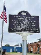 SparksNew historic sign adorns Many DepotSt.