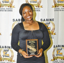 Loupe inducted into prestigious Sabine Hall of Fame