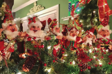 Christmas elves decorate Migliore home