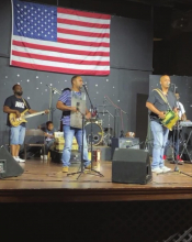 Corey Ledet Zydeco Band plays at Many Community Center