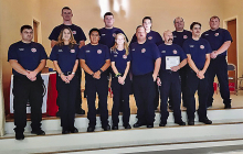 Central Sabine Fire graduates nine firefighters