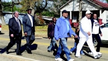 Local elected official and pastors were among those that marched in honor of Dr. Martin Luther