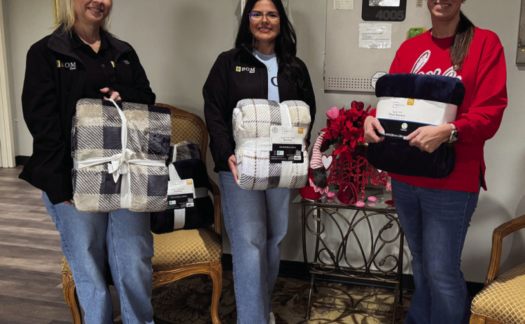 BOM donates to SCOA Blanket Drive